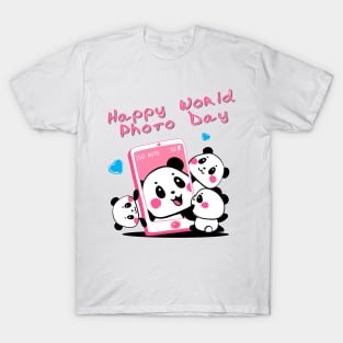 World Photo Day, Funny panda-bear T-Shirt